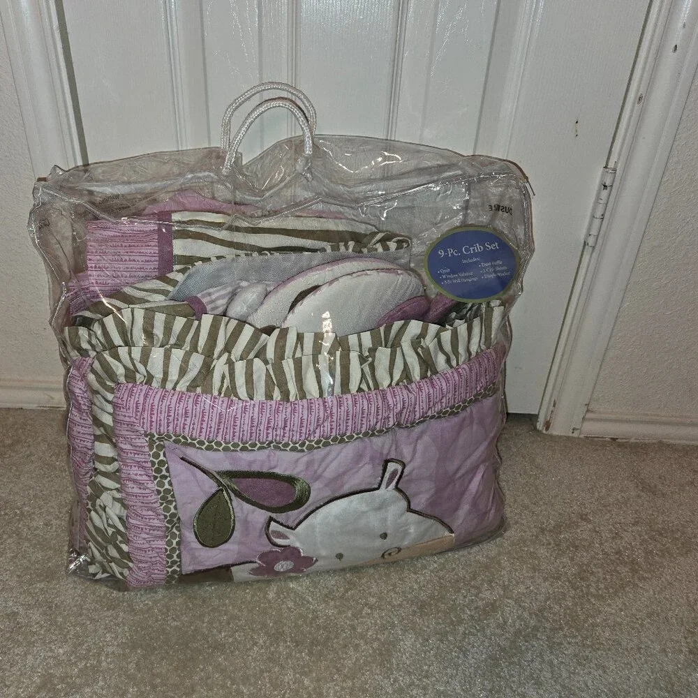 CoCaLo Baby Jacana‎ Crib Set; 9 piece Unisex Excellent Used Condition